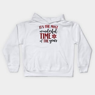 It's the Most Wonderful Time of the Year Christmas Holiday Kids Hoodie